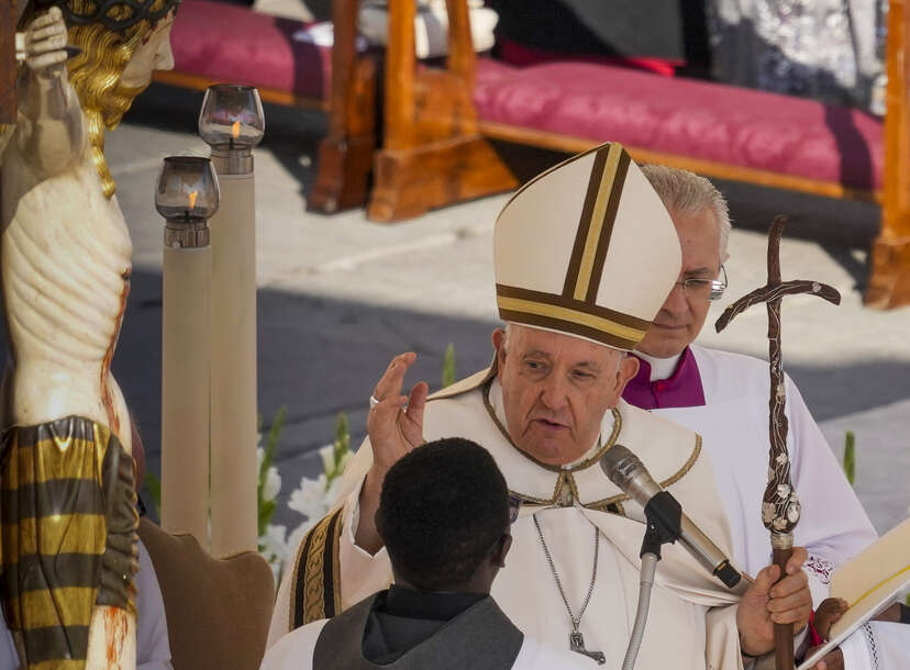 Pope Francis, with new cardinals, warns Catholic Church against