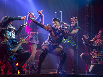 Terica Marie as Anna of Cleves (center) in The North American Tour Boleyn Company of SIX.