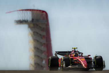 ferrari and tower