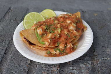 Shrimp Taco at Mariscos Jalisco in Boyle Heights