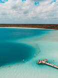 The Kaan Luum lagoon is located in Tulum, Quintana Roo in Mexico.