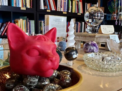 occult items on display at Buckland Museum of Witchcraft & Magick