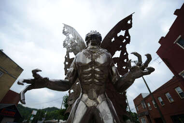 mothman statue towers over west virginia