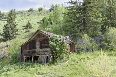 Abandoned building in Silver City, Idaho