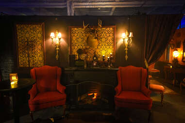 creepy haunted house living room set