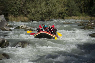 White water rafting with Eleven