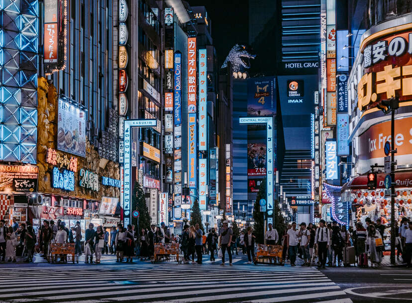 Night in Tokyo, Japan