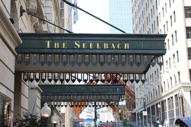 front awning of seelbach hotel 