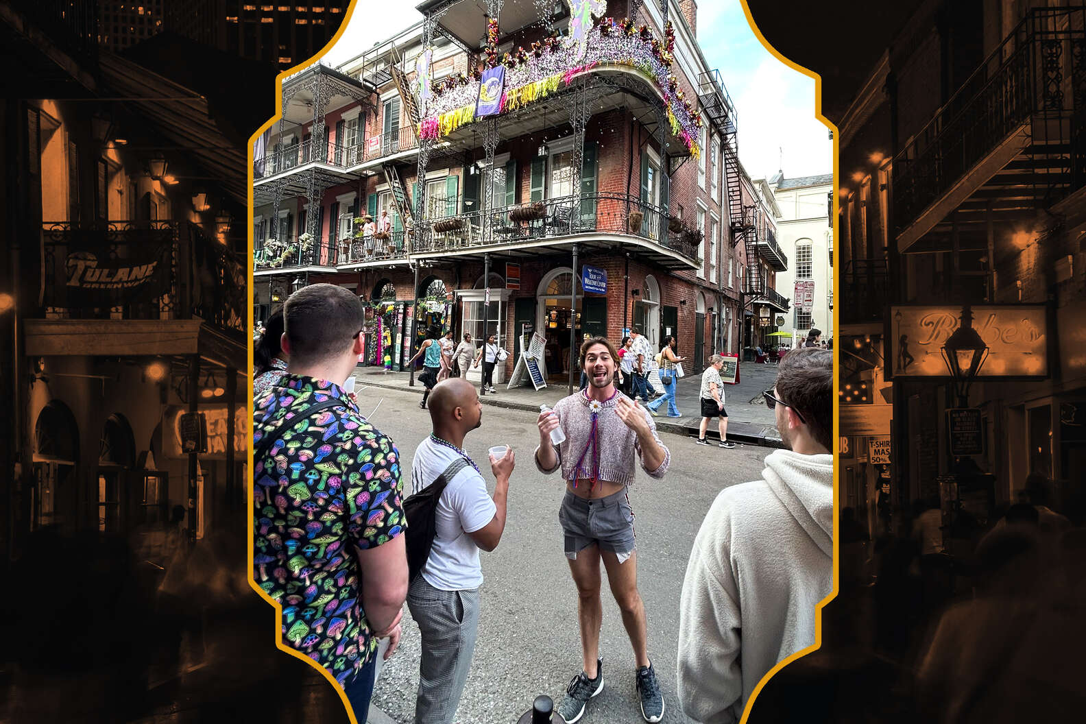 Photo courtesy of Walking with the Gay Ghosts of New Orleans; design by Maitane Romagosa for Thrillist