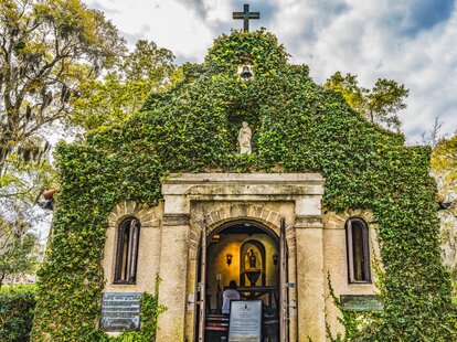 Basilica, National Shrine of Our Lady of La Leche, Saint Augustine, Florida. Mission founded 1565.