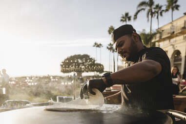 action station at the Ritz-Carlton Diwali Mela