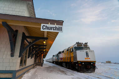 Churchill, Canada train station