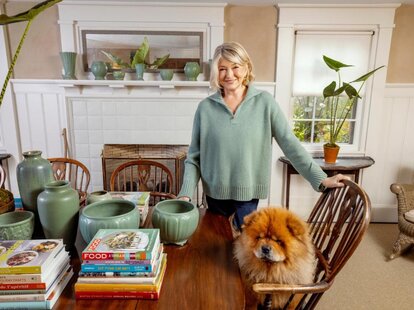 martha stewart in her bedford, ny home