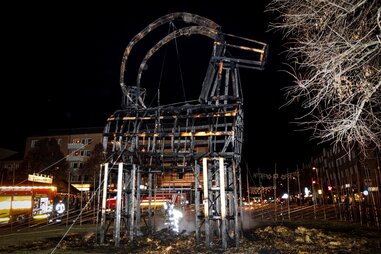 burned gavle goat frame