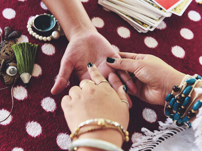 fortune teller reading fortune