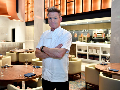 Chef Gordon Ramsay at Ramsay’s Kitchen at Harrah’s Las Vegas