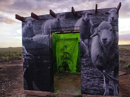 The Green Room is a project by Chip Thomas that's located just north of Flagstaff, Arizona.