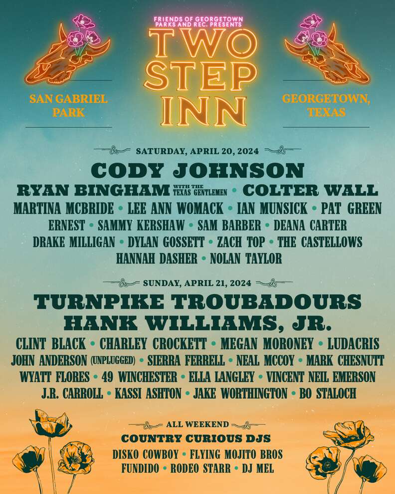 two step inn music festival 2024 lineup georgetown texas