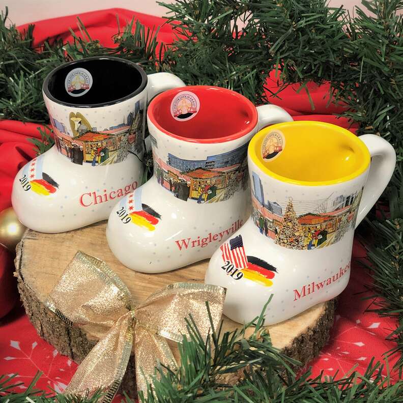 wine mugs from chicago's christmas market