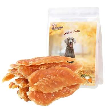 A tasty treat: Pawmate Natural Chicken Breast Jerky, for All Dogs