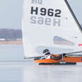 iceboat, skipper, racing, lake