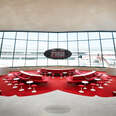 The TWA Hotel's Sunken Lounge at John F. Kennedy Airport