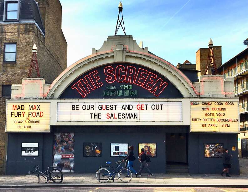 facade of the screen on the green theater, islington, london