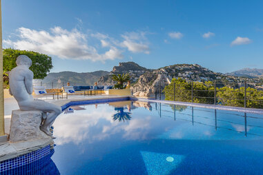 A view of the pool featured in Season 6 Episode 1 of The Crown