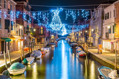 venice canals in winter
