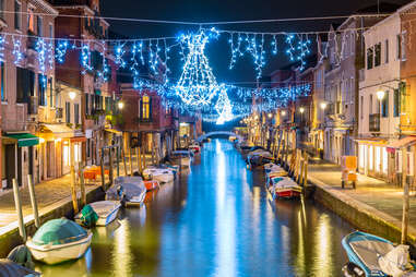 venice canals in winter