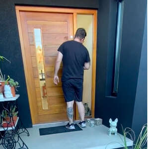 Man Locked Out Of House Begs His Cats To Let Him In
