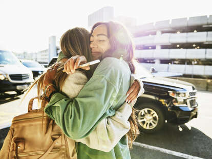 friends hugging