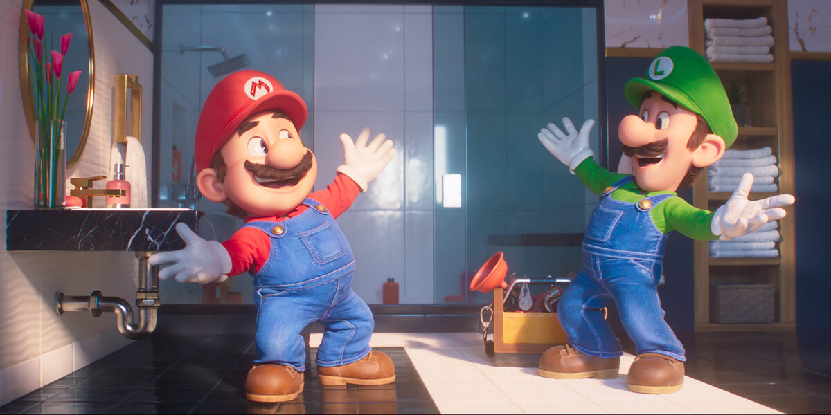 Mario and Luigi gameplay (PC Game, 1994) 