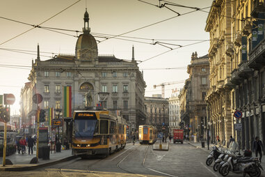 downtown Milan, Italy