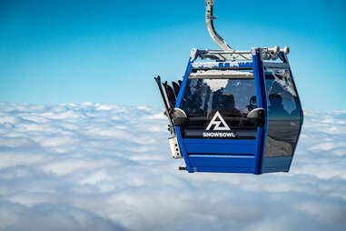 a lift above the clouds