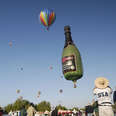 hot air balloons including a wine bottle in temecula