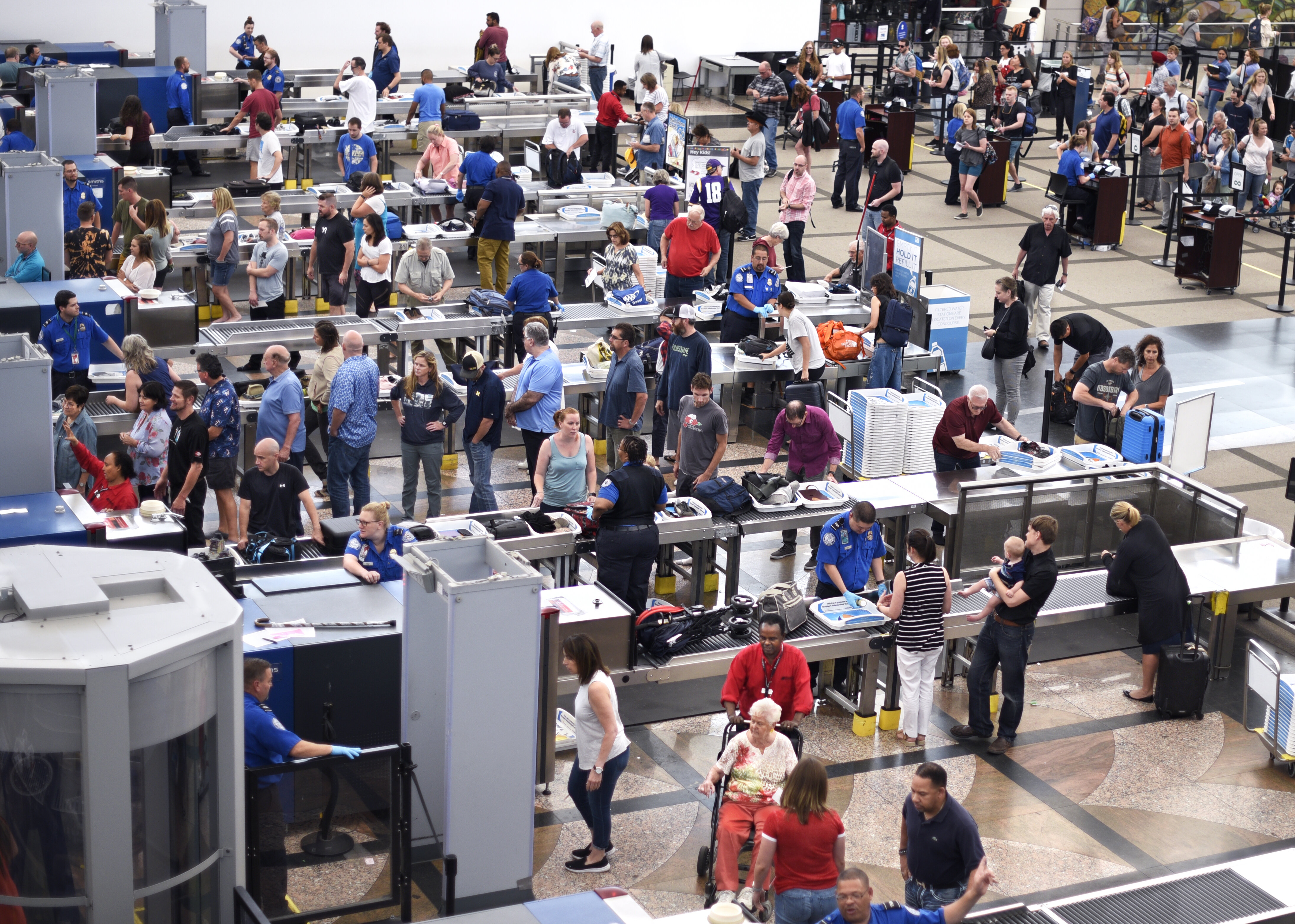The first self-service TSA security checkpoint just opened in Vegas