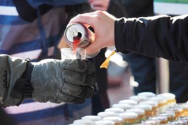 pouring beer at Beer Dabbler festival