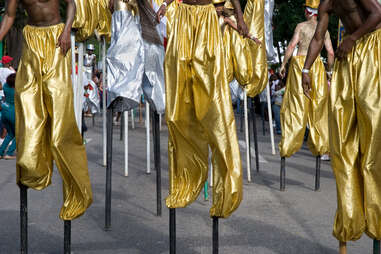 Moko Jumbies in Trinidad