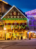 buildings in a snowy village in washington