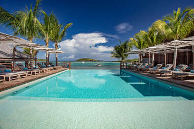 the pool at the Le Barthélemy Hotel & Spa