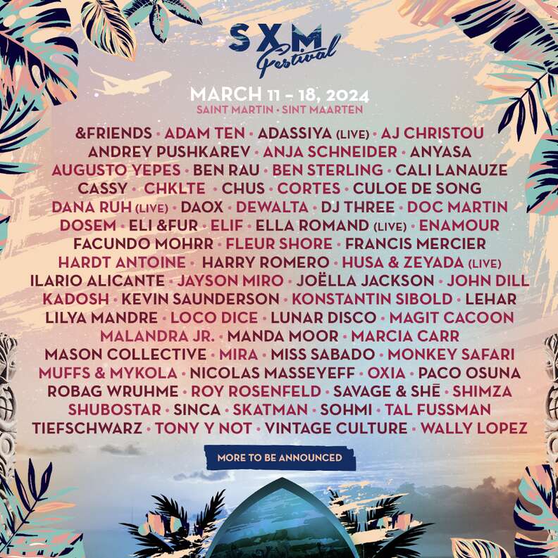 sxm festival lineup 2024