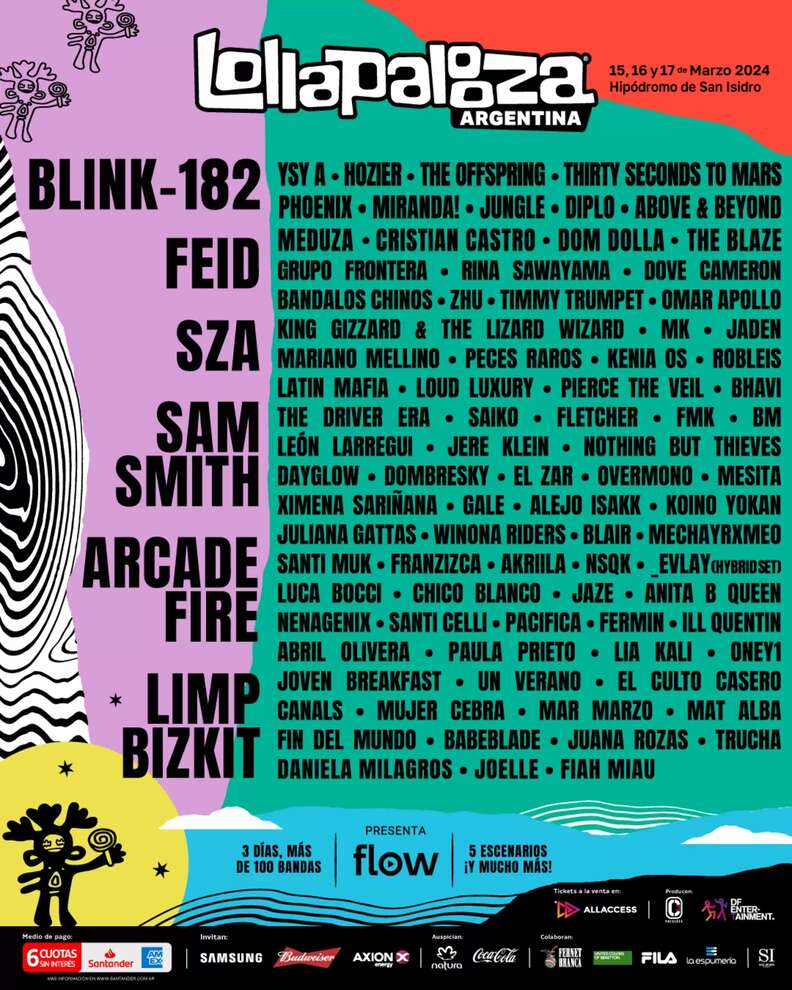 lollapalooza argentina 2024 lineup