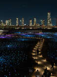 The “Field of Light” installation alongside Manhattan’s FDR Drive in Murray Hill