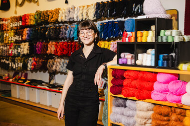 Owner of Cleo’s Yarn Shop, Cleo Malone