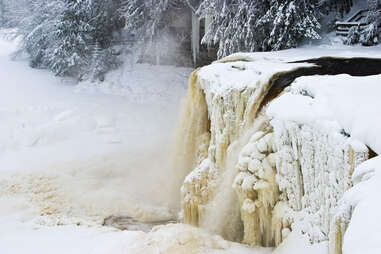 Frozen Waterfall Hike with Kids Near Denver