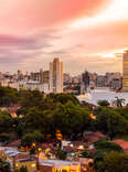 Sunset view of Belo Horizonte, Minas Gerais, Brazil.