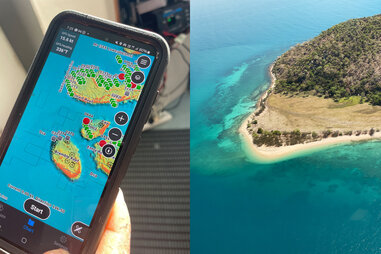 island and GPS for fishing