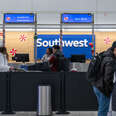 Southwest Airlines check-in counter at Ronald Reagan National Airport