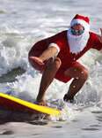 Surfing Santas of Cocoa Beach